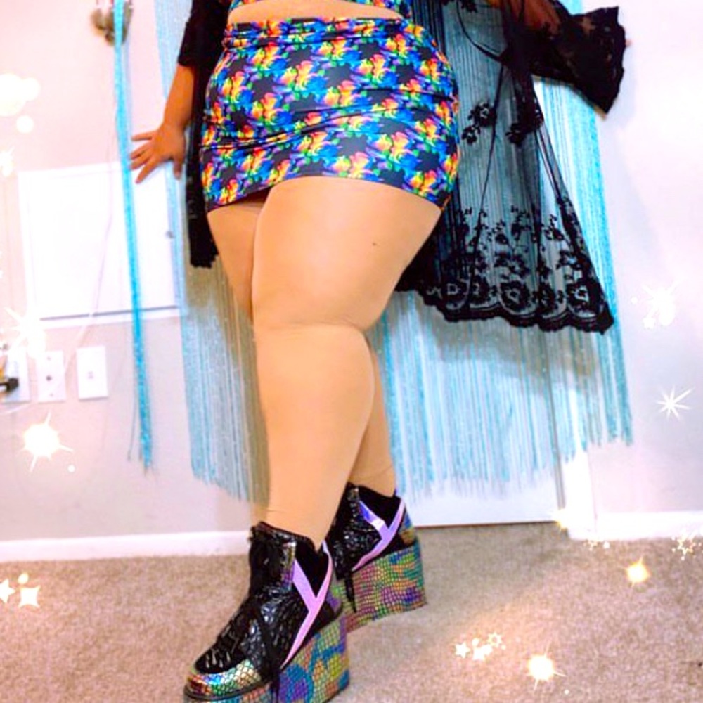 Body con skirt Freedom Ravewear PLUS SIZE 2X!